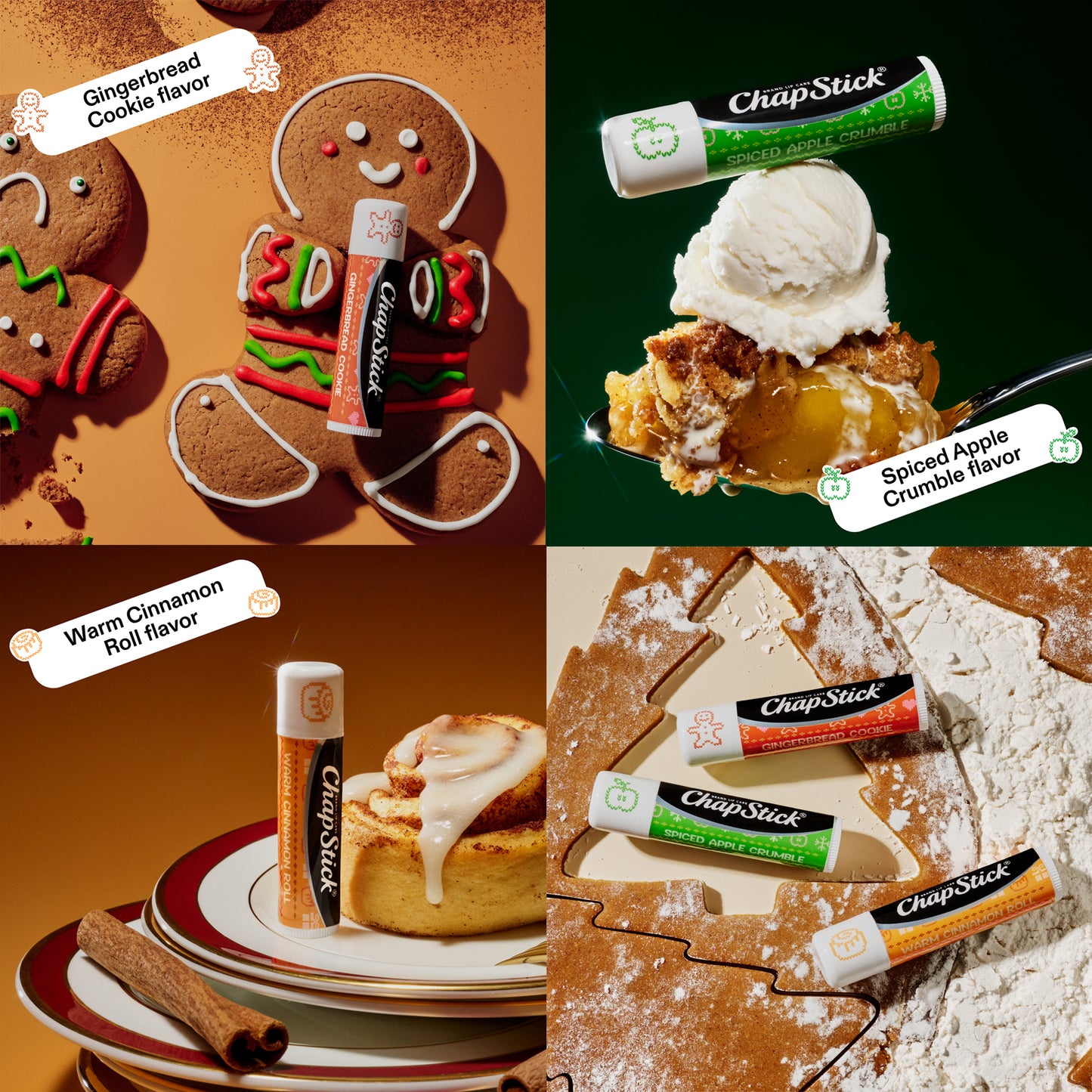 ChapStick Holiday Lip Balm Packs, Sips & Snuggles + Toasty Treats (6 Sticks), Stocking Stuffers