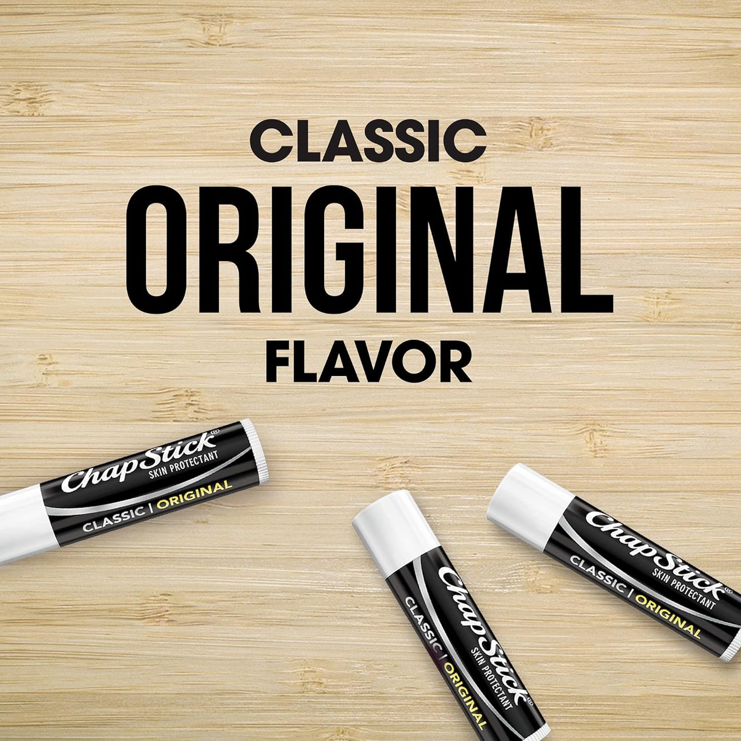 ChapStick Lip Balm, Classic Original, 12-Count in 1 Box – Lip Moisturizer, Christmas Gifts, Stocking Stuffers, .15 Oz Ea