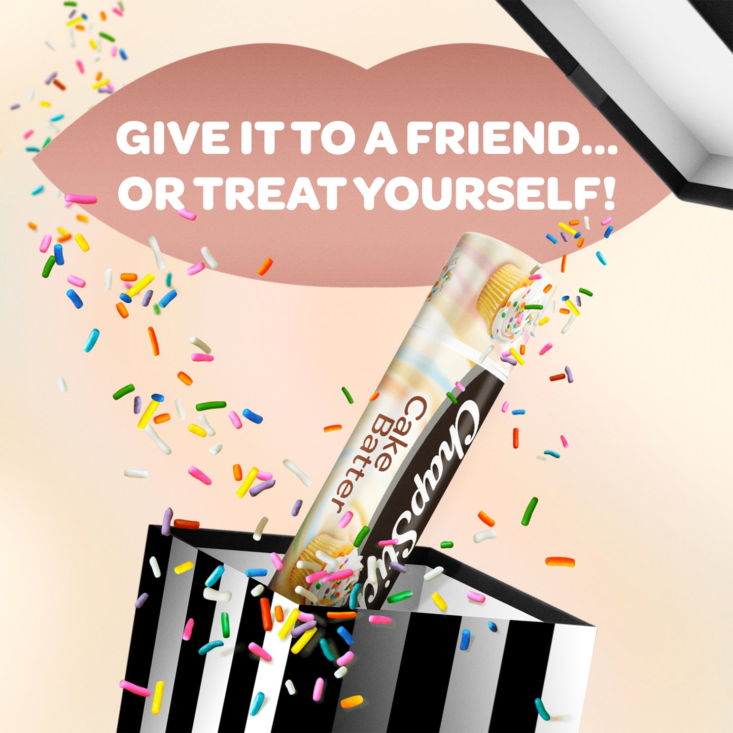 ChapStick Lip Balm, Cake Batter Lip Moisturizer, Fun & Yummy, Party Favors, Gift Pack, 3 Tubes