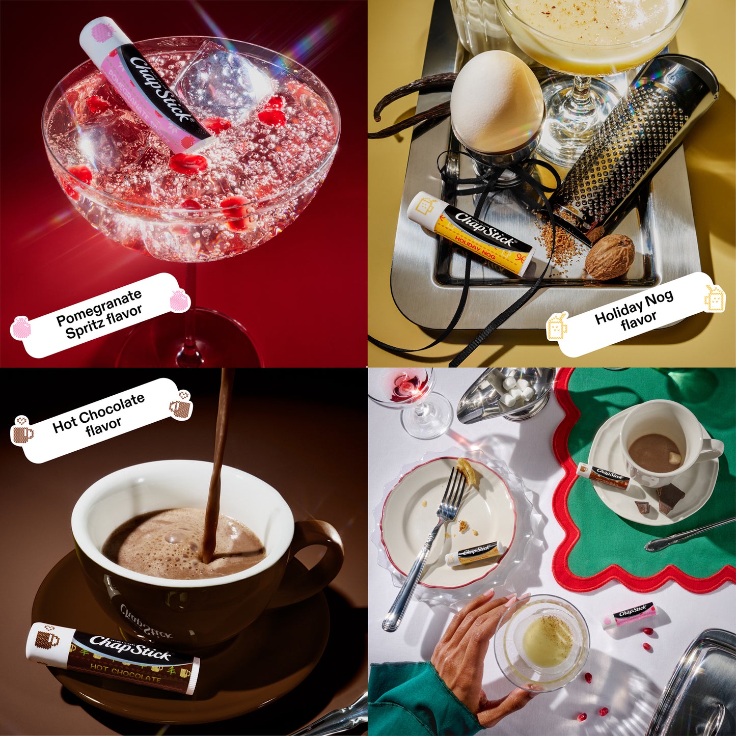 ChapStick Holiday Lip Balm Packs, Sips & Snuggles + Toasty Treats (6 Sticks), Stocking Stuffers