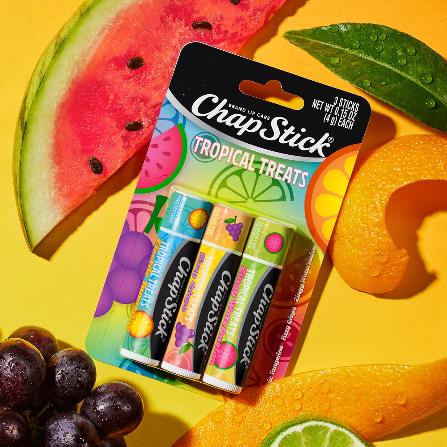 ChapStick Tropical Treats Lip Balm Variety 3-Packs (9 Sticks)