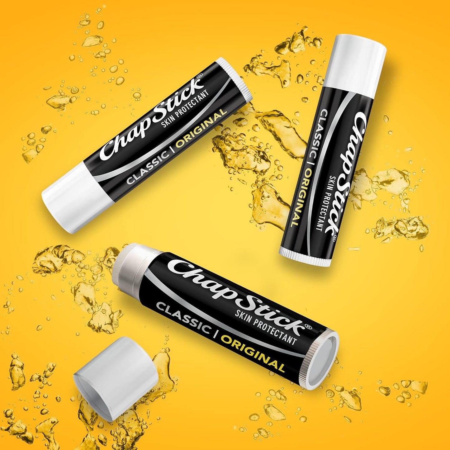 ChapStick Lip Balm, Classic Original, 12-Count in 1 Box – Lip Moisturizer, Christmas Gifts, Stocking Stuffers, .15 Oz Ea