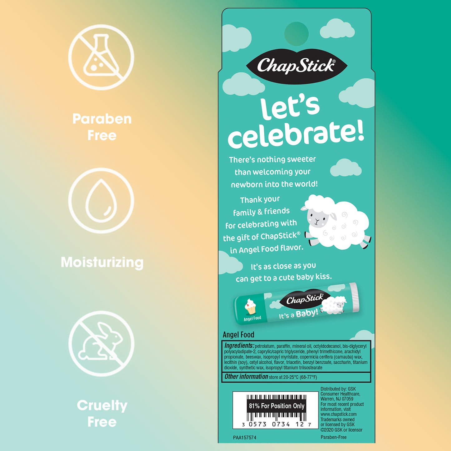 ChapStick Angel Food Lip Balm 3-Pack (30 Sticks) – It’s a Baby Party Favors