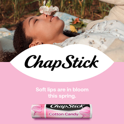 ChapStick Lip Balm, Cotton Candy Lip Moisturizer, Fun & Yummy, 12 Tubes