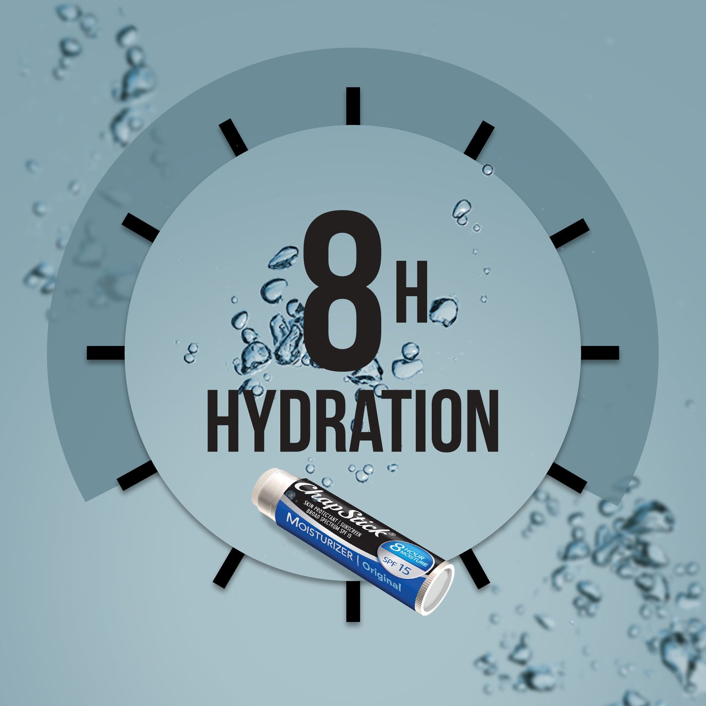 ChapStick Lip Balm, Original + SPF 15 Sun Protection, 8H Lip Moisturizer, 12 Tubes