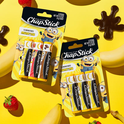 ChapStick Minions Banana-Nana Lip Balm Variety 3-Packs (9 Sticks)