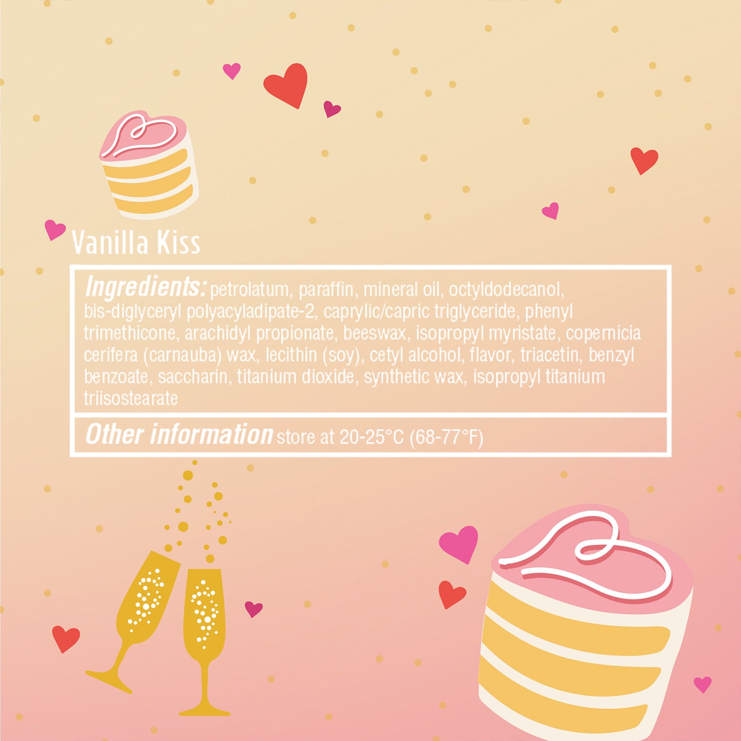 ChapStick Toast to Love Party Favor Lip Balm Pack, Vanilla Kiss, Engagement & Wedding Party Favors, Gift Pack (10 Sticks)